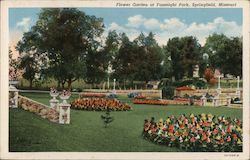 Flower Garden at Fassnight Park Postcard