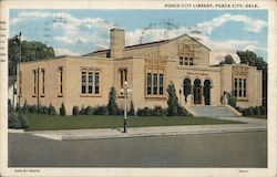 Ponca City Library Postcard