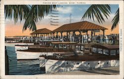 Fishing boat Landing Postcard