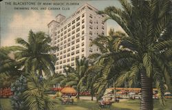 The Blackstone, Swimming Pool and Cabana Club Postcard