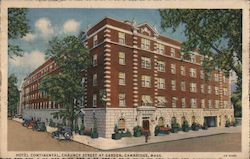 Hotel Continental, Chauncy Street at Garden Cambridge, MA Curt Teich Postcard Postcard Postcard