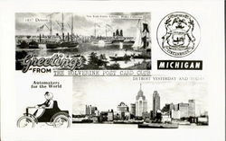 Greetings From The Wolverine Post Card Club Detroit, MI Postcard Postcard