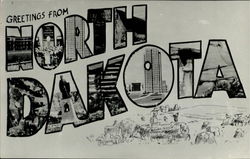 Greetings From North Dakota Postcard