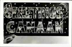 Greetings From Canaan Large Letter Postcard Postcard