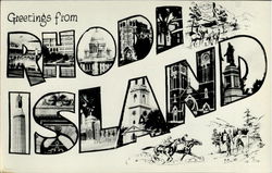 Greetings From Rhode Island Postcard