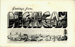 Greetings From Michigan Postcard Postcard