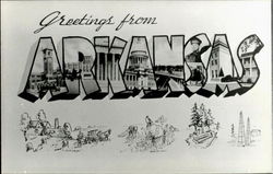 Greetings From Arkansas Postcard Postcard