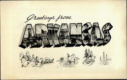 Greetings From Arkansas Postcard Postcard