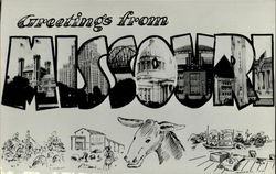 Greetings From Missouri Postcard