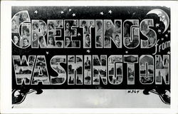 Greetings From Washington Postcard