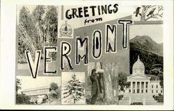 Greetings From Vermont Postcard