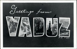 Greetings From Vaduz Postcard