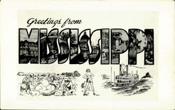 Greetings From Mississippi Postcard Postcard