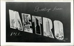 Greetings From Metro P.C.C Postcard