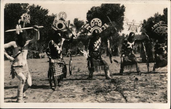 native-american-dance-postcard