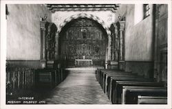 Interior, Mission Delores Postcard