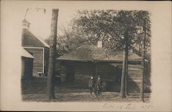 Boys with Dog Postcard