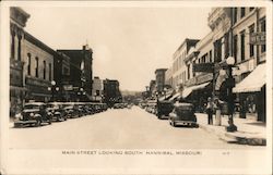 Main Street Looking South Hannibal, MO Postcard Postcard Postcard