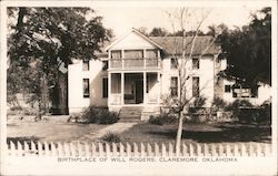 Birthplace of Will Rogers Postcard