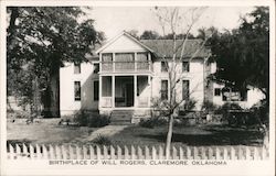 Birthplace of Will Rogers Postcard