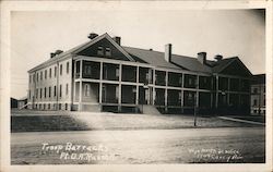 Troop Barracks, Fort D. A. Russell Cheyenne, WY WFO Photo Service Postcard Postcard Postcard