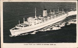 "Empress of Britain", Canadian Pacific Lines Steamers Postcard Postcard Postcard