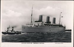 Canadian Pacific S.S. Empress of Britain Cruise Ships Postcard Postcard Postcard