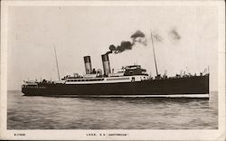 S.S. Amsterdam, London and North Eastern Railway Postcard