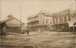 Street Scene - Schnabel Bros. Fruit Packing House Newcastle, CA Postcard Postcard Postcard