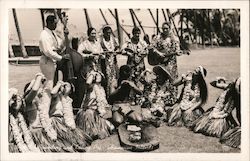 Lovely Hawaiian Group Singing Postcard Postcard Postcard