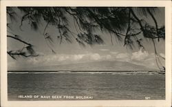 Island of Maui Seen from Molokai Hawaii Postcard Postcard Postcard