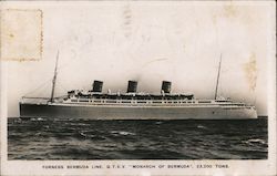 Furness Bermuda Line Q.T.E.V. Monarch of Bermuda Postcard