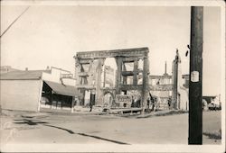 Central Garage Building Fire, Reno? Postcard