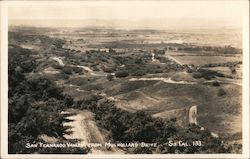 San Fernando Valley from Mulholland Drive Los Angeles, CA Postcard Postcard Postcard