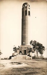 Memorial Tower at Telegraph Hill San Francisco, CA Postcard Postcard Postcard