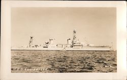 USS Louisville Battleships Postcard Postcard Postcard