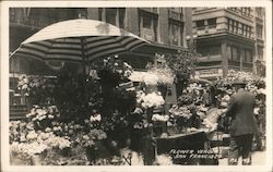 Flower Vendors (Venders) San Francisco, CA Postcard Postcard Postcard