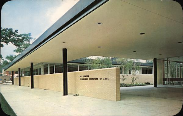 Art Center, Kalamazoo Institute of Arts Michigan Postcard