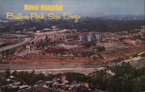 Naval Hospital Balboa Park San Diego, CA Postcard