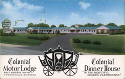 Colonial Motor Lodge Postcard