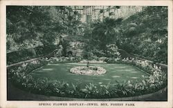 Spring Flower Display - Jewel Box, Forest Park Postcard