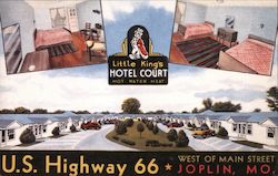 Little King's Hotel Court Joplin, MO Postcard Postcard Postcard