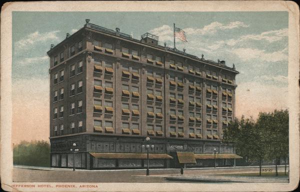 Jefferson Hotel Phoenix, AZ Postcard