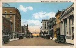 Main Street, Looking West Norristown, PA Postcard Postcard Postcard