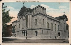 View of Catholic Church Norristown, PA Postcard Postcard Postcard