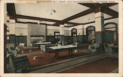 Reading Room and Library, Scottish Rite Cathedral Postcard