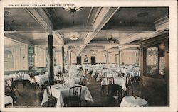 Dining Room, Steamer Postcard