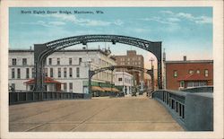 North Eighth Street Bridge Manitowoc, WI Postcard Postcard Postcard