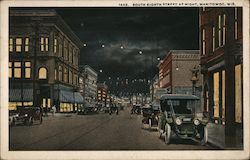 South Eight Street At Night Postcard