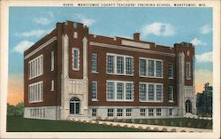 Manitowoc County Teachers' Training School Postcard